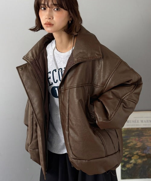 JaVa ジャバコラボ》寒さ知らずの防寒力！高級感あふれる中綿フェイク