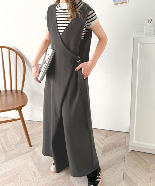 楽チンなのにキチンと魅せ！2wayラップオールインワン ce1070071