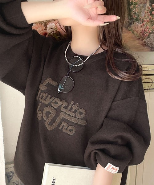 JaVaジャバコラボ》後ろタックで作る旬シルエット♪サガラ刺繍風ロゴ