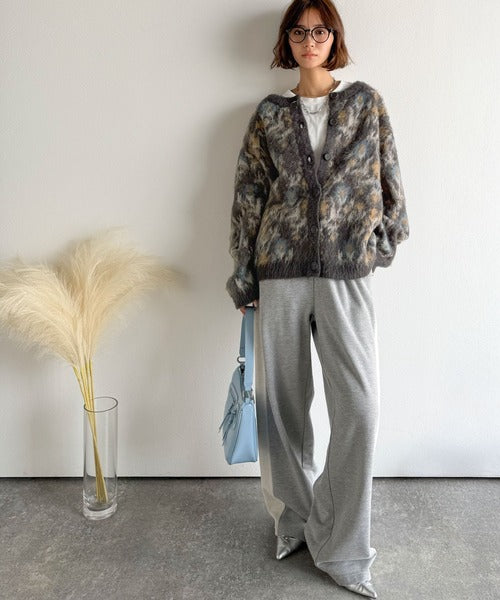 大人可愛いヴィンテージ調。モヘアタッチ前後2wayアンティークラグ