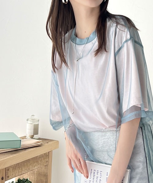 JaVa ジャバコラボ》1枚でレイヤードが完成。チュールレイヤードバック