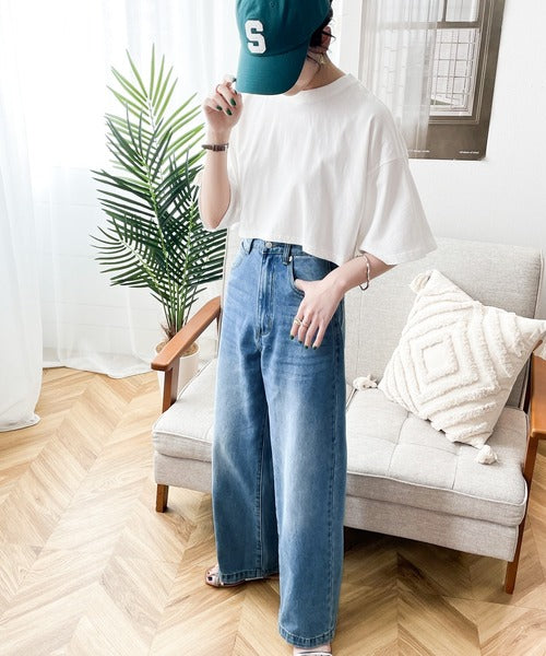 美シルエット。ハイウエストルーズデニムパンツ ce0900001 – Classical Elf