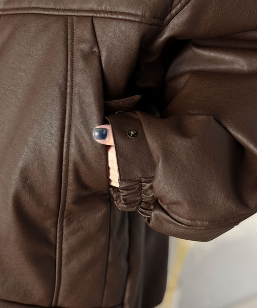 JaVa ジャバコラボ》寒さ知らずの防寒力！高級感あふれる中綿フェイク