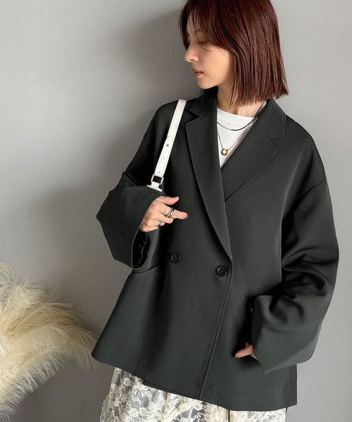 セットアップ可】自由自在に楽しめる。美シルエットテーラードダブル