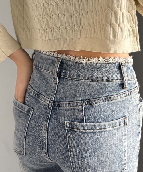 mily bilet】ヘルシーに肌魅せ美脚。ウエストピコレースカットアウト