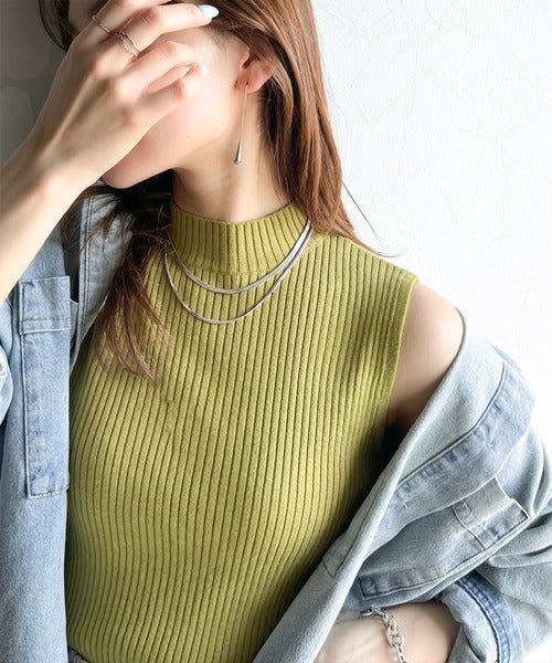 sustaina+】さらり、大人こなれ感。オーガニックコットン ハイネック