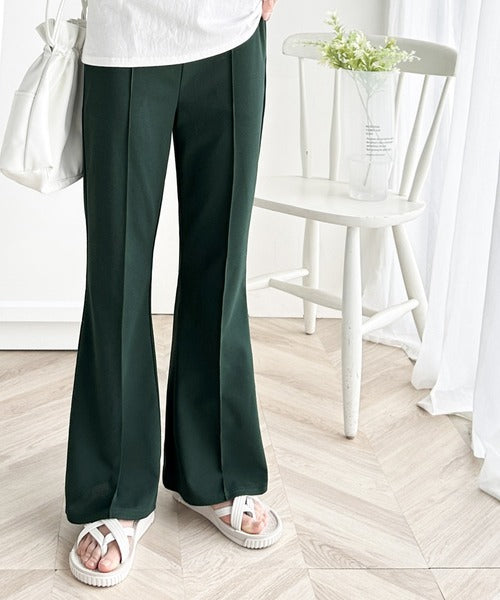 美脚魅せ！センタープレスセミフレアカットソーパンツ ce1015003