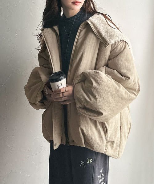 JaVaジャバコラボ》セーラー風カラーがあざとい。中綿バルーン