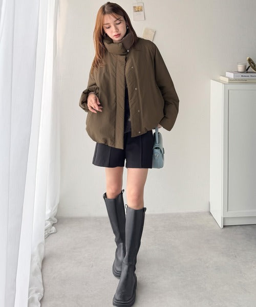 JaVa ジャバコラボ》衿2WAYで旬映え。衿取り外し可能エッグライン中綿