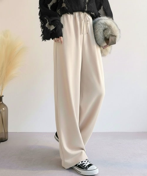 ＋3度に包まれて。暖かコットンイージーフレアパンツ ce0970081