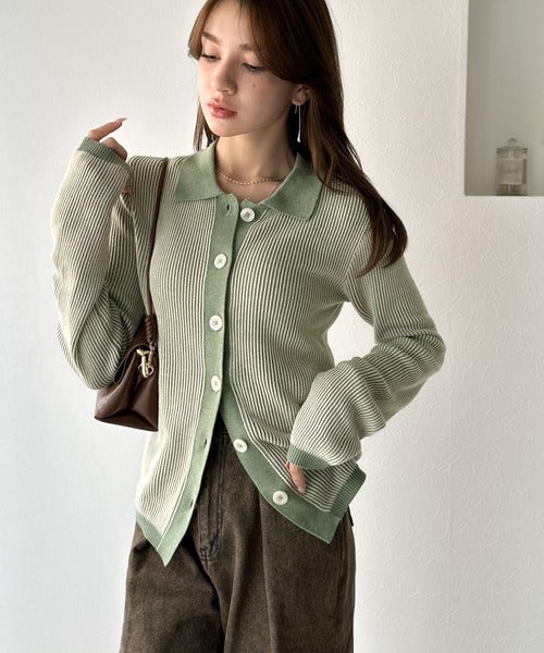 René basic ルネベーシック サイドスリット ロングカーディガン 襟付き René basic ルネベーシック サイドスリット ロングカーディガン 襟付き