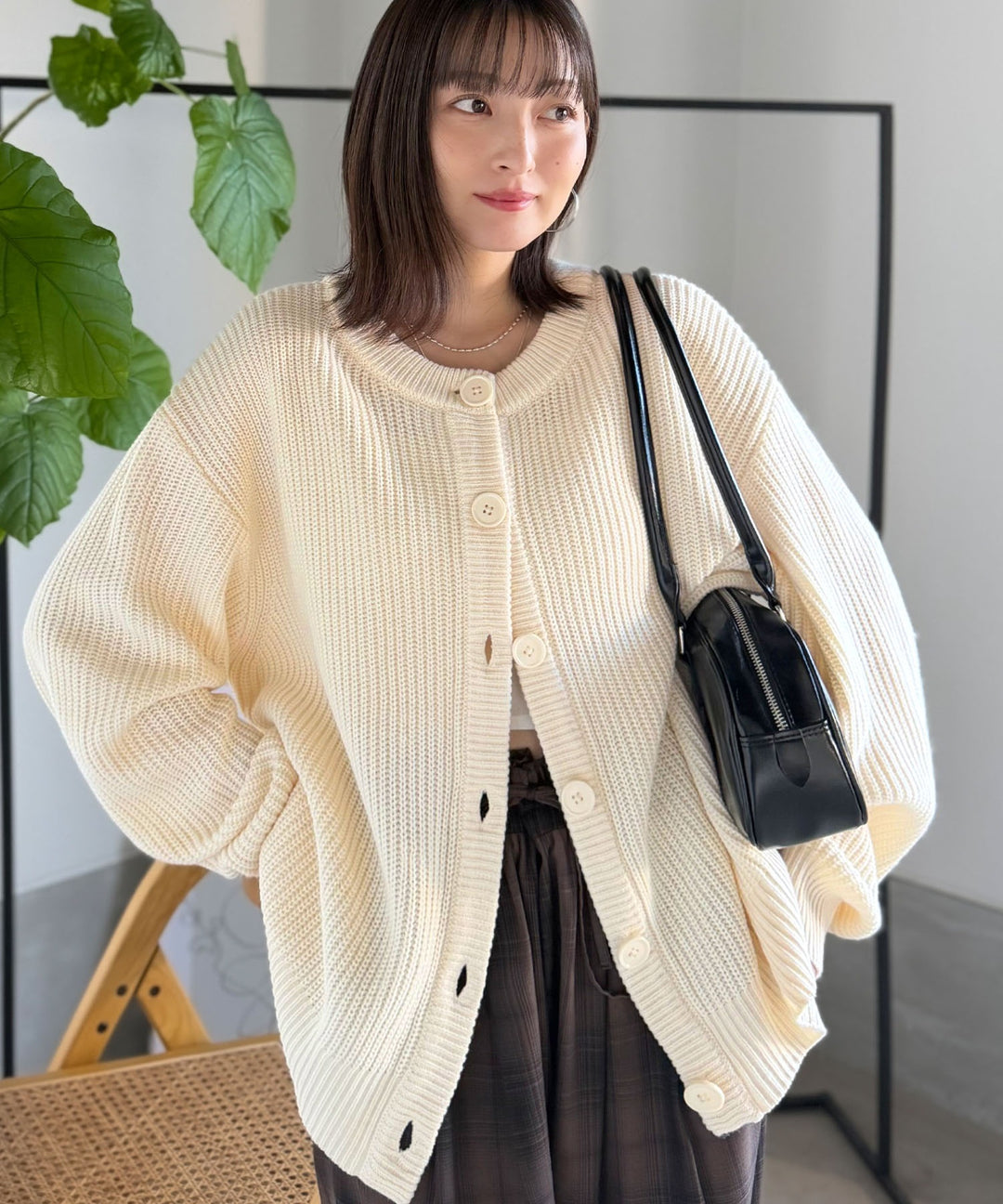 新品 BEDWIN 23AW JACO ハンドニットカーディガン 4 アイボリー L/S ZIP UP CHUNKY CARDIGAN 'JACO' ハンドニットカーディガン