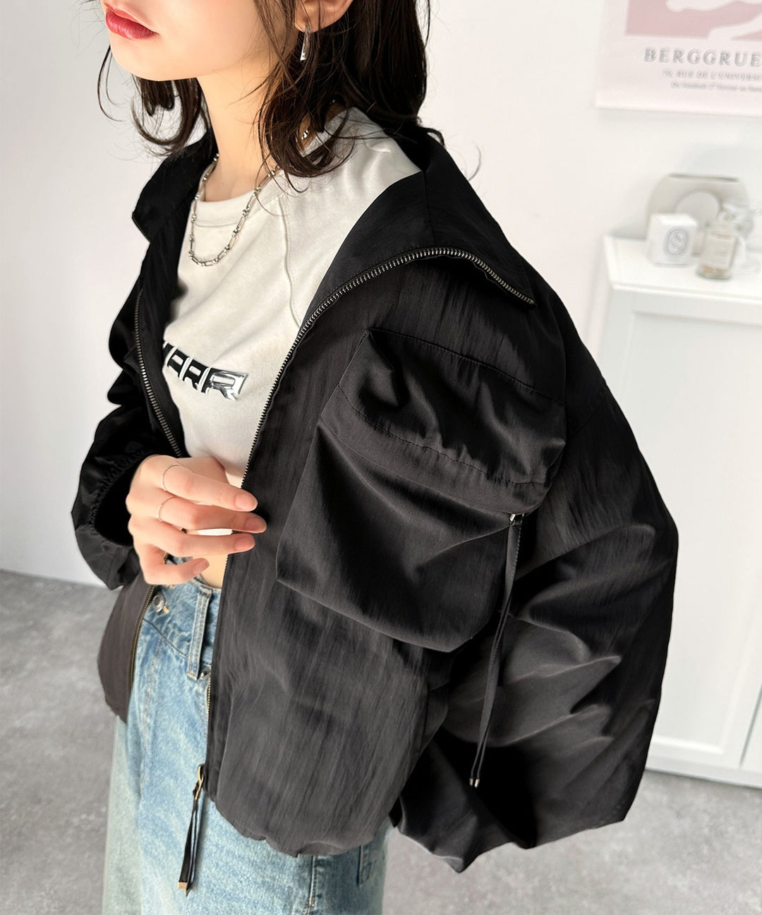スタイリッシュで機能的！ビッグポケットショート丈ブルゾン ce1260344