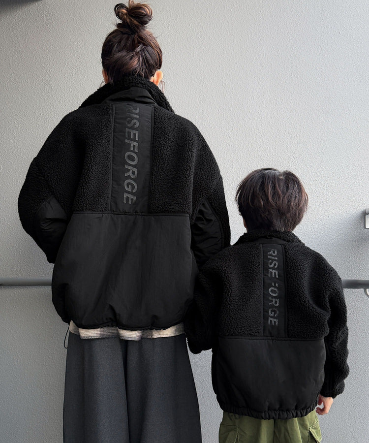 MAIKOコラボ ボアナイロンブルゾン キッズ