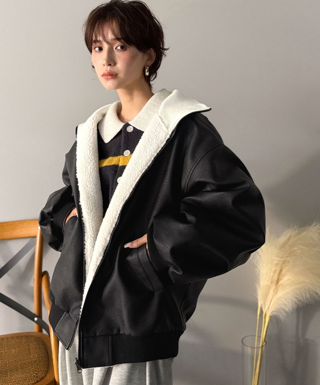 JaVaジャバコラボ》気分に合わせて変化を楽しむ。2wayフェイクレザー