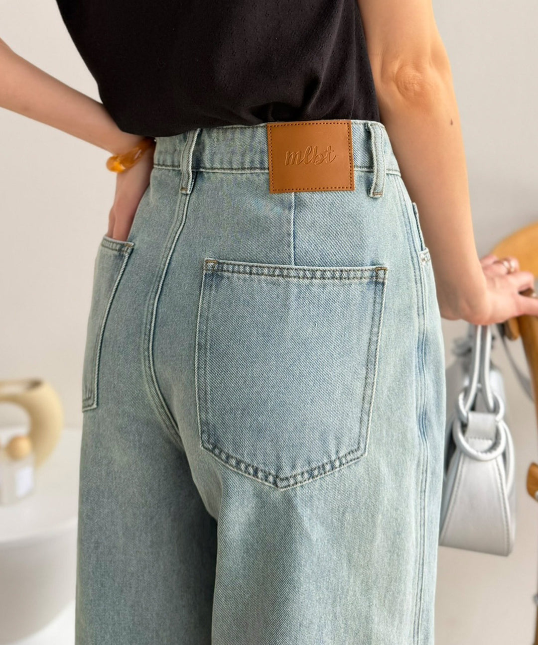 mily bilet】盛れるワイド、優勝シルエット。ウエストアシメデザイン