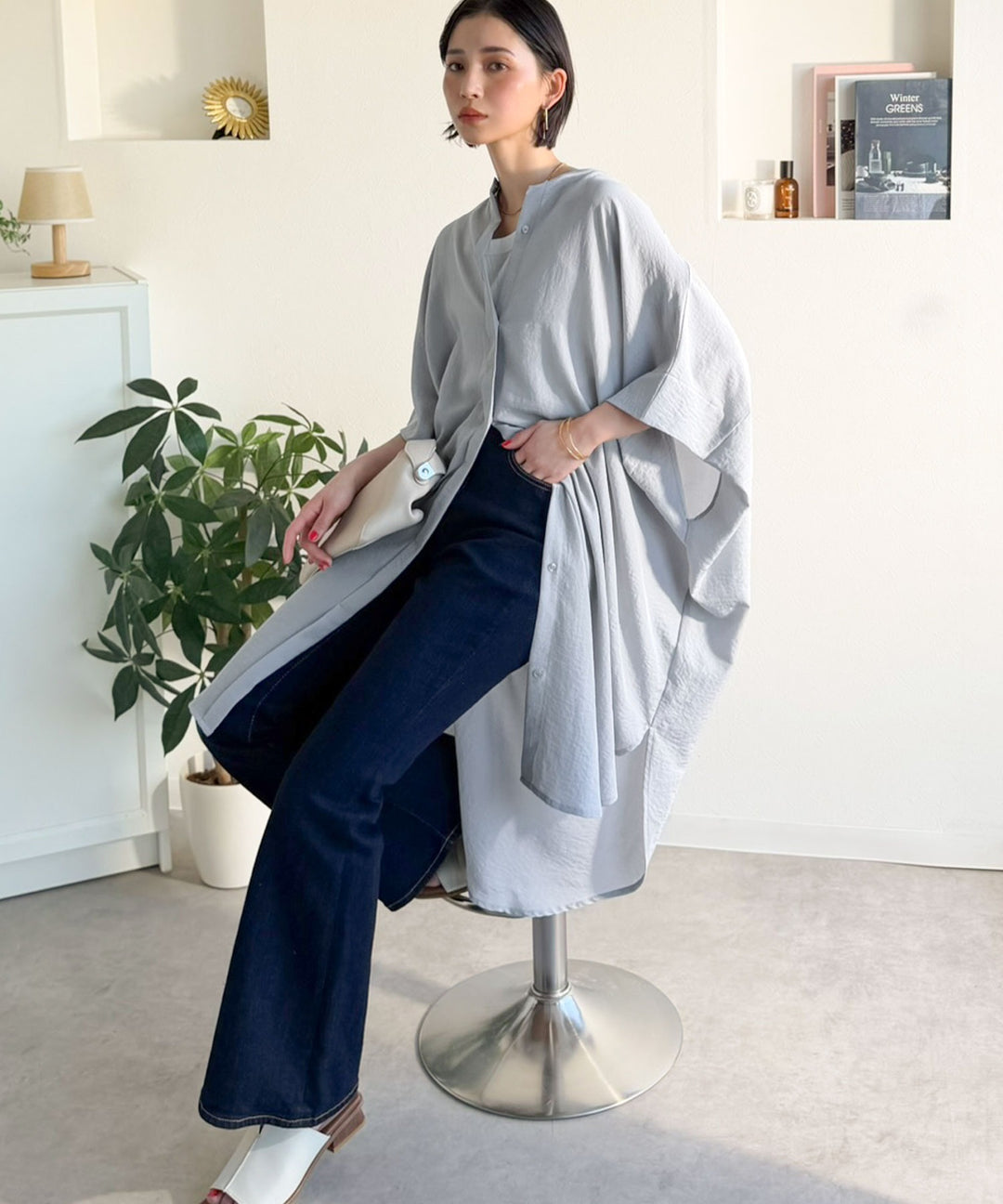 美品 Pascal Etchenic パスカル・エチュニック シルクスクリーン UVカット・防シワ・吸水速乾・接触冷感機能付き】一枚で視線をさらう