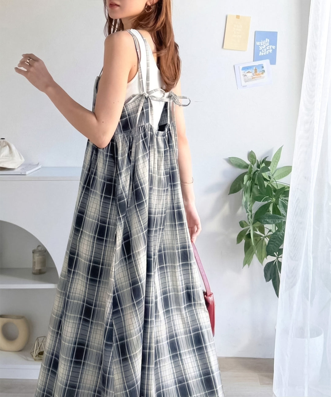 後ろ姿も可愛く盛れちゃう♪ふんわりシルエットで体型カバー。大人