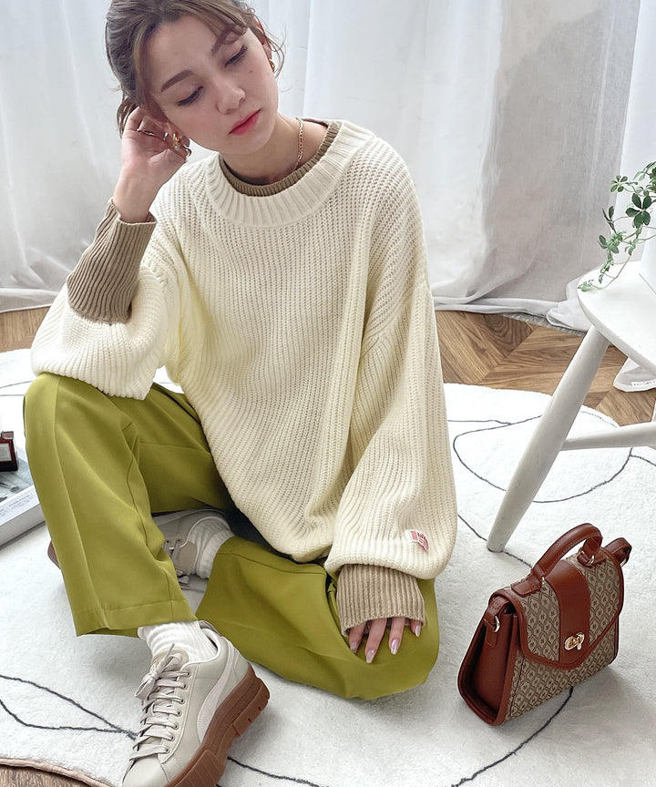 IENA × Naoko Tsuji  エクストラファインメリノエルボーニット IENA×Naoko Tsuji エクストラファインメリノエルボーニット◇ 【公式通販】