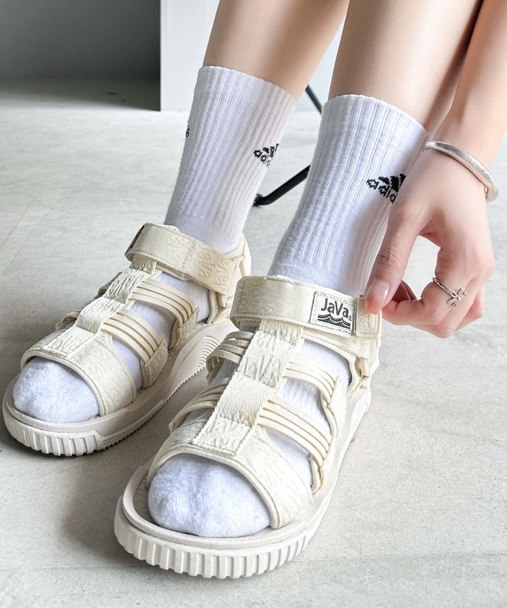 Javaジャバコラボ》足元に抜け感をプラス。メッシュゴムベルトグルカ