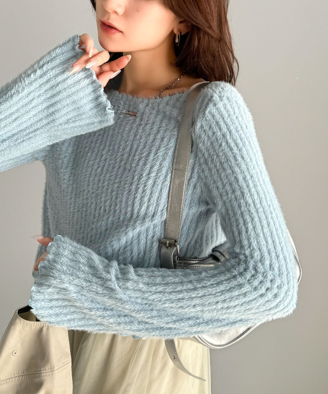 mily bilet】高見えロゴプレートがキラリ。前後2WAYリボンデザイン