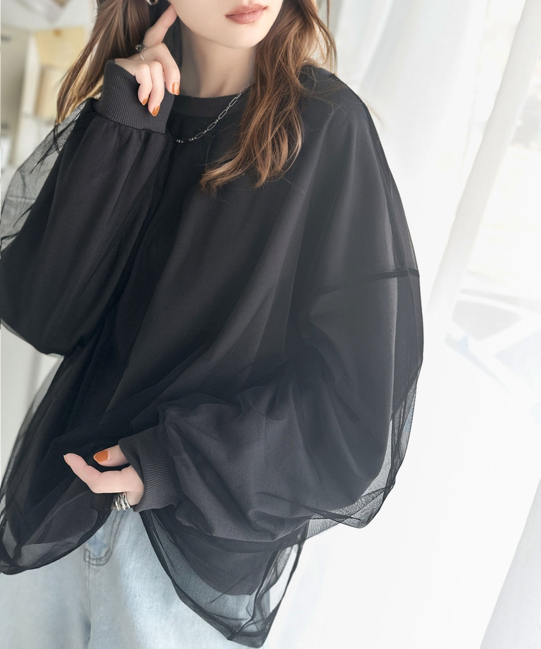 Javaジャバコラボ》一枚でモードもカジュアルも叶う。チュール