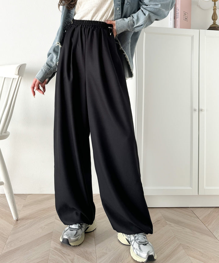 楽ちんなのに洒落見え！ドロストデザインイージーパンツ ce1010339