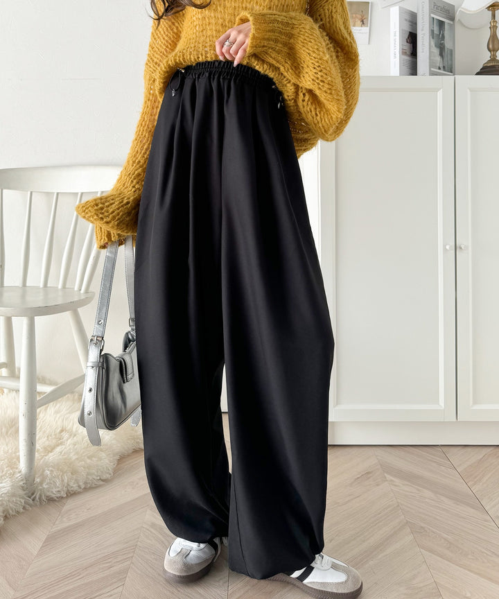 楽ちんなのに洒落見え！ドロストデザインイージーパンツ ce1010339