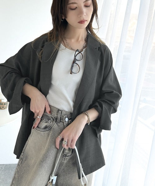 抜け感がほどよい◎麻調シアー素材ドルマンスリーブオーバーサイズ 