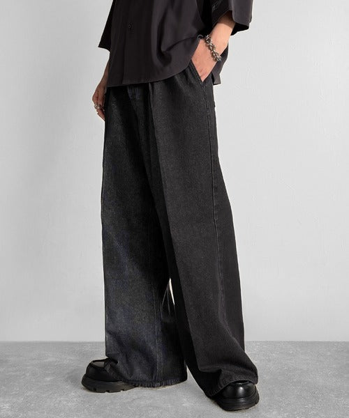 垢抜け確定。」ヴィンテージ加工フレアデニムパンツ／Vintage Washed