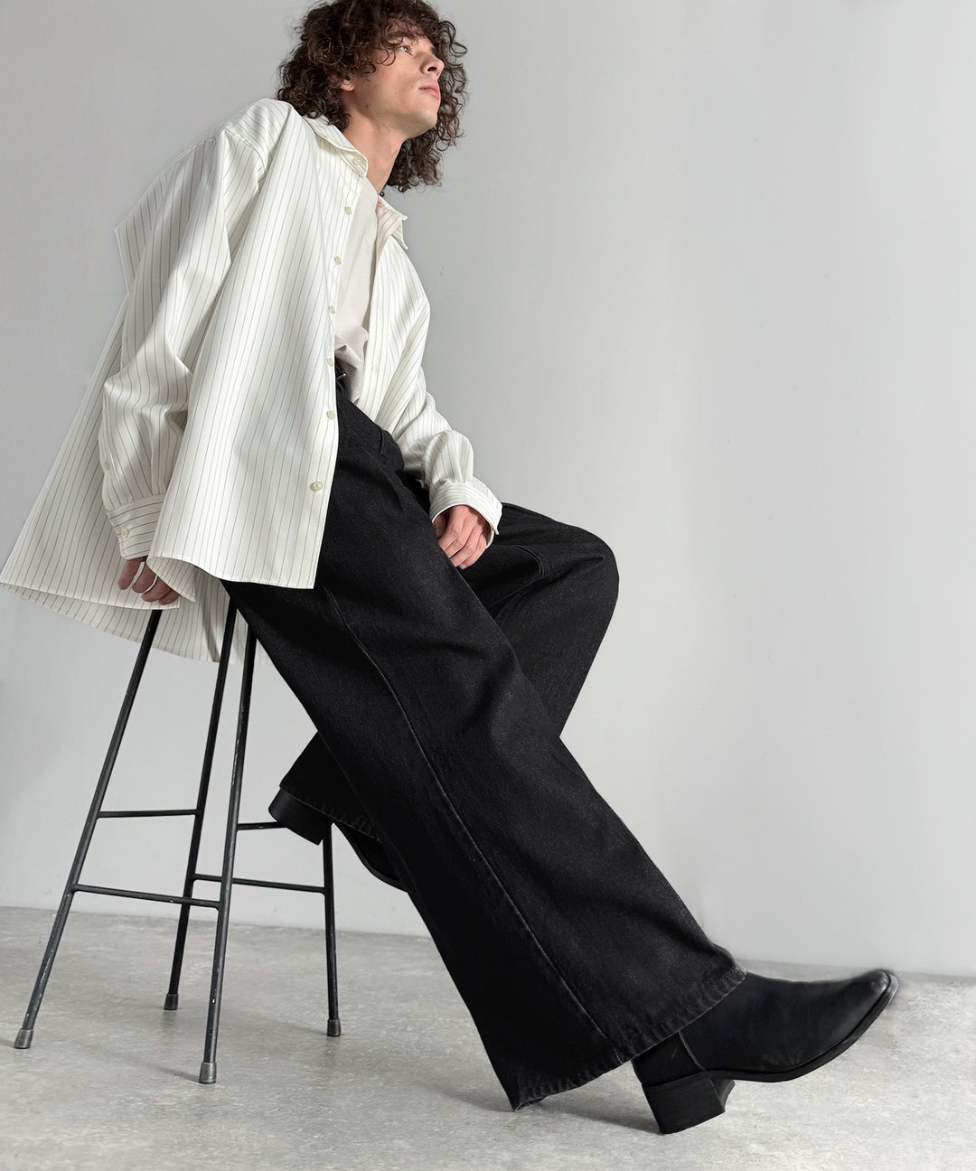 垢抜け確定。」ヴィンテージ加工フレアデニムパンツ／Vintage Washed