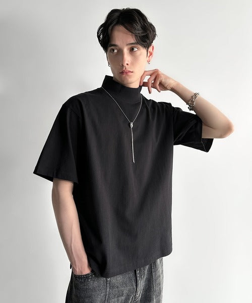 ありそうでない。」綿100％ハイネック半袖Tシャツ／High Neck Short