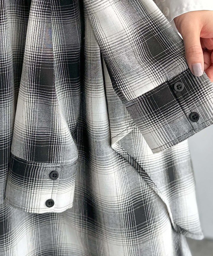 mily bilet】旬のレイヤード風スタイルが楽しめる！シャツ巻き風