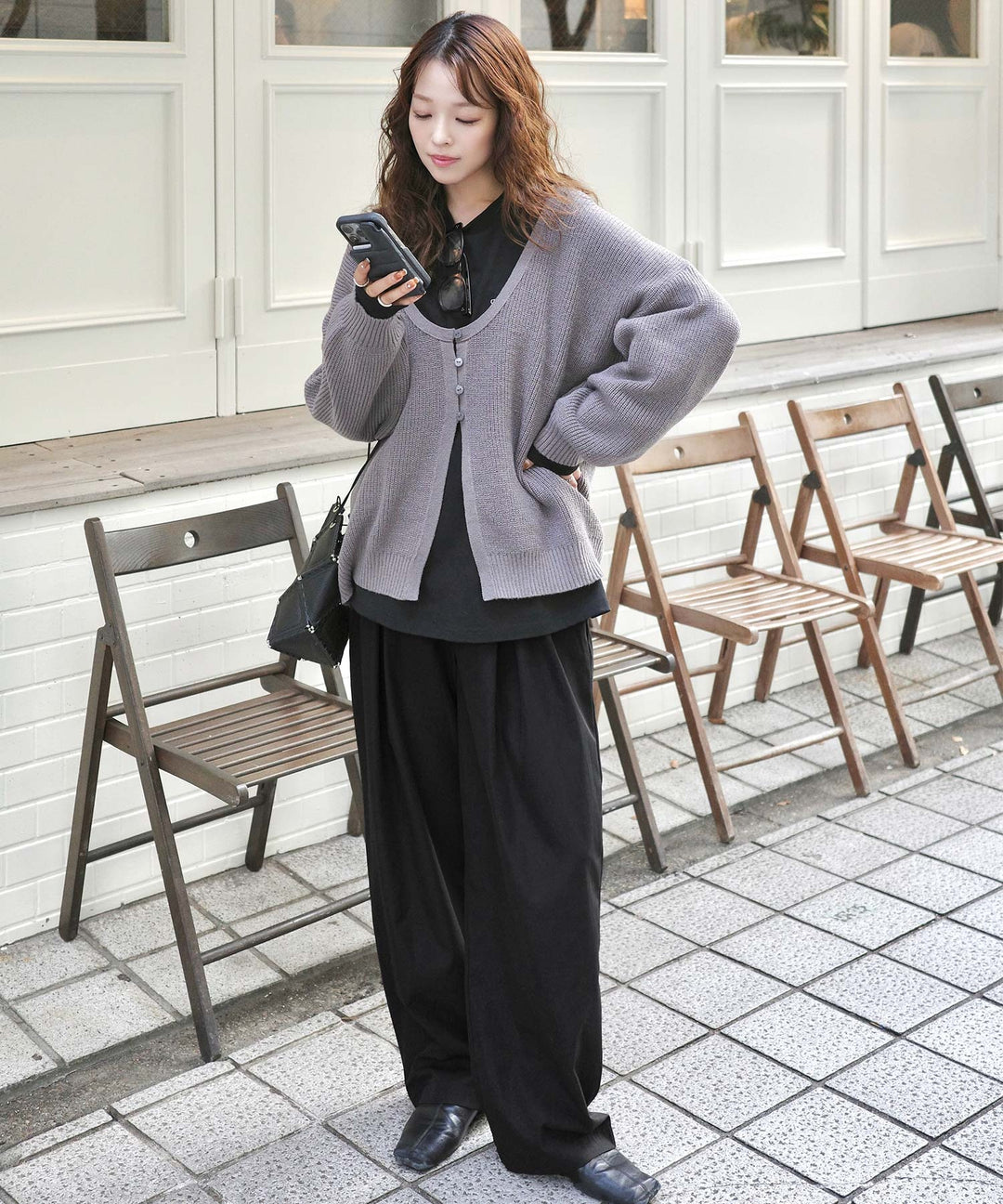 marina×クラシカルエルフコラボ》「楽なのにキレイ」シンプルコーデに