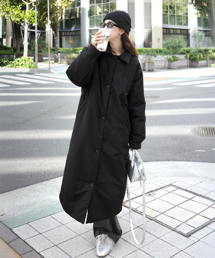 シンクレア S ボア襟付きブラックロングコート BELSTAFF 273○ ロング ブラックレーベル(2442WB)｜カナダグース コート ジャケット・アウター