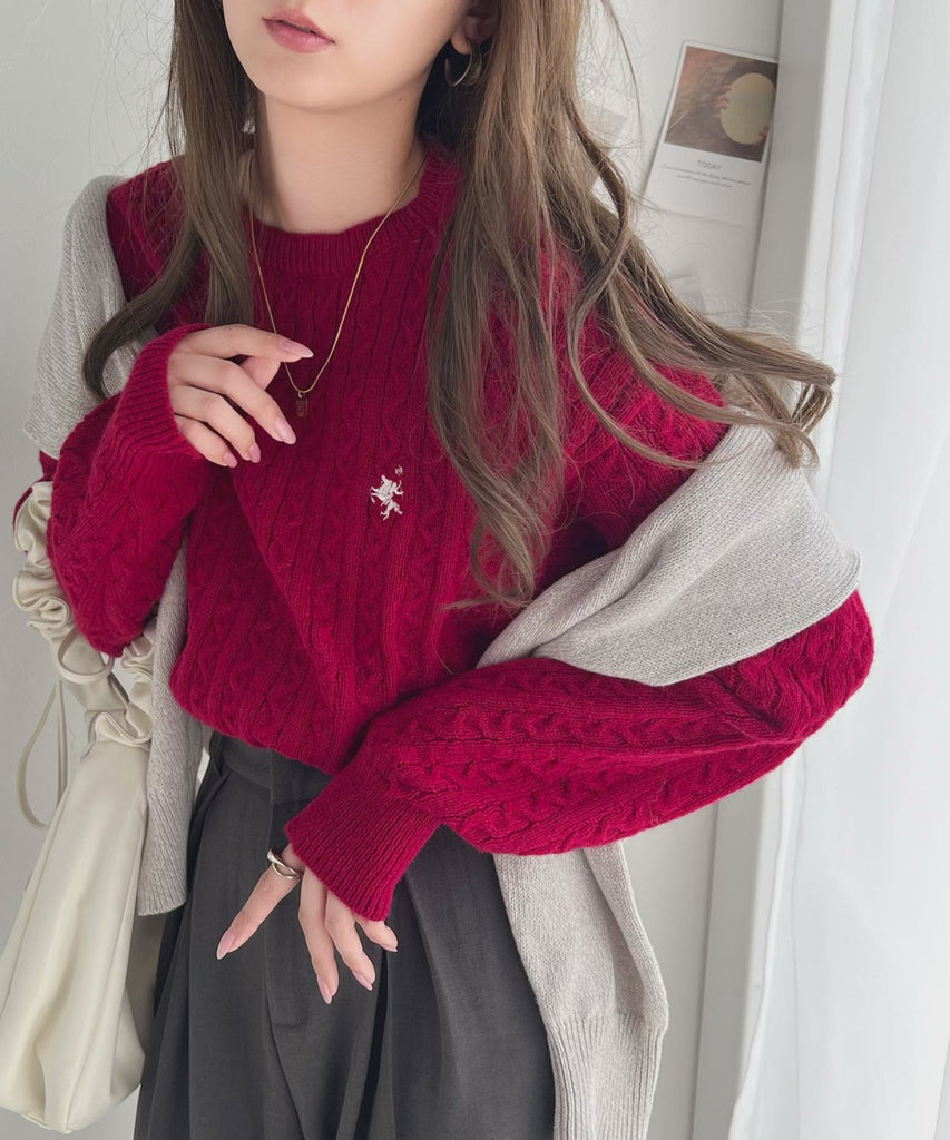 Baby Dior 赤いカーディガン3Y ひろっ