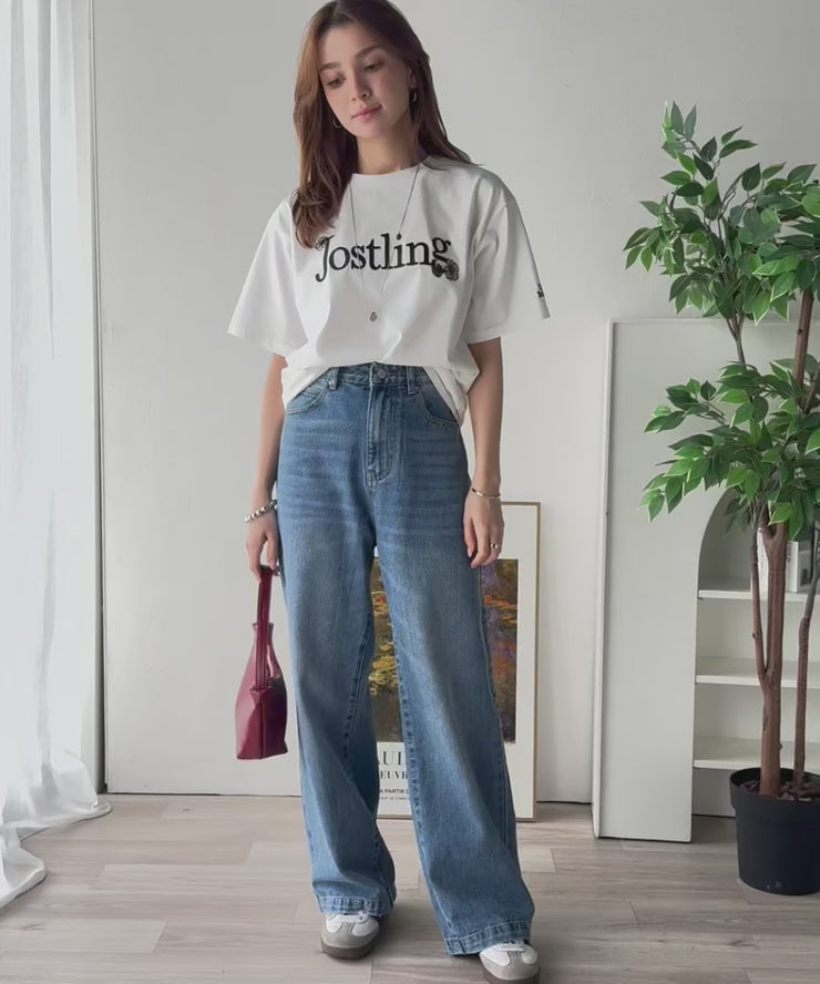 美シルエット。ハイウエストルーズデニムパンツ ce0900001 – Classical Elf