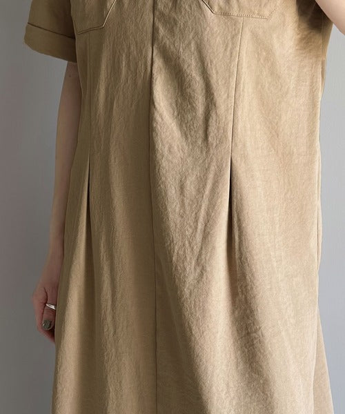 ◯CASTELBAJA ハーフジップ ワンピース Jewelobe ワンピース ハーフジップバイカラーシャカシャカワンピース