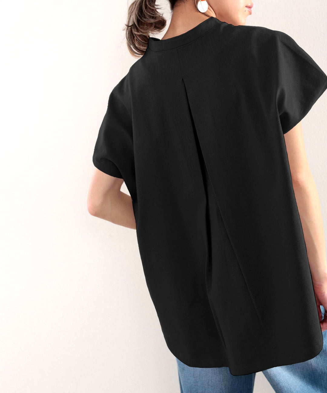 シャツ見えするのにシワになりにくい！綿100％。しっかり生地のバンド  