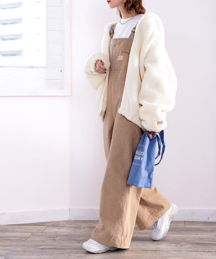 JaVa ジャバコラボ》もこもこ。JaVaワッペン付きボリュームボア