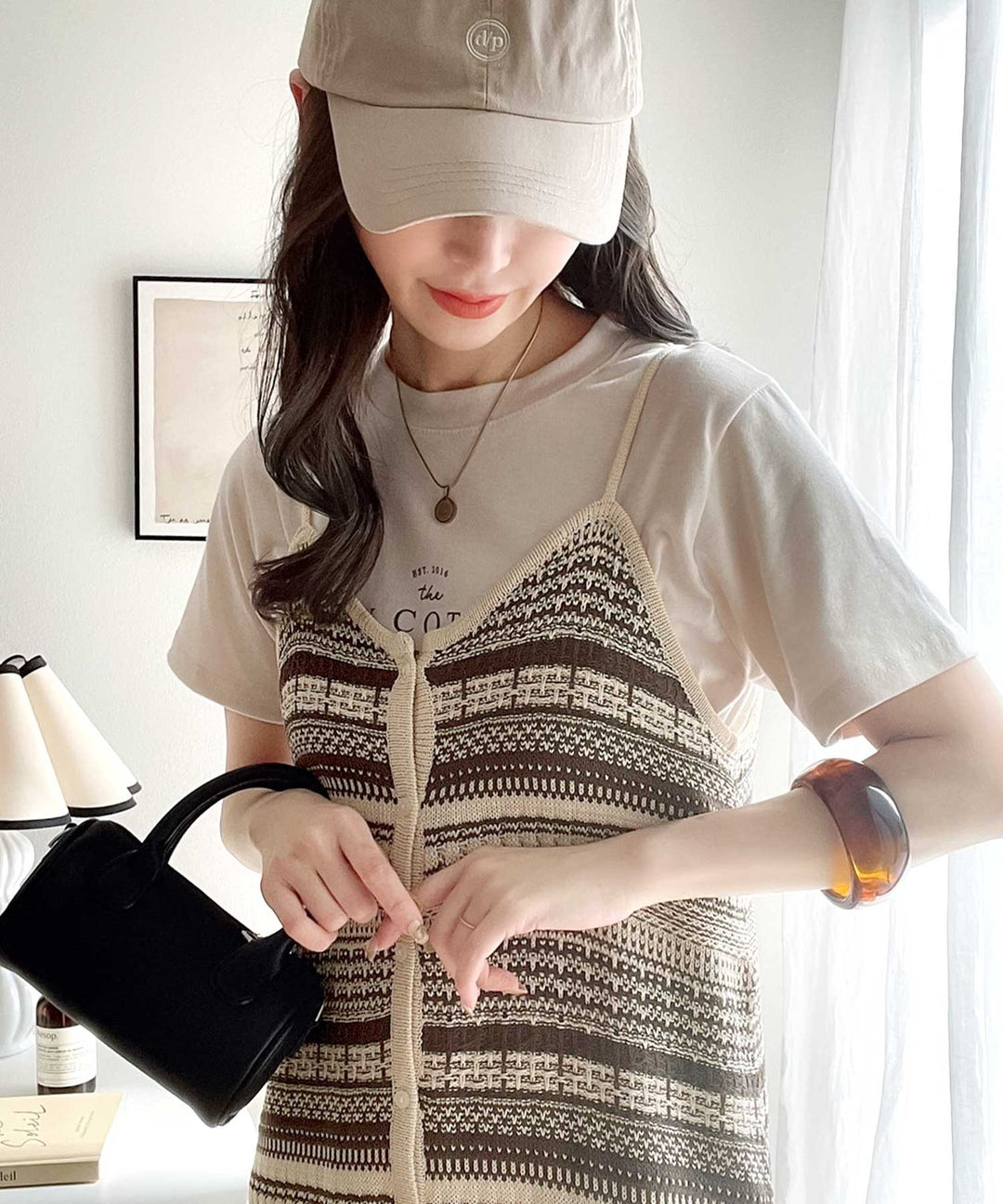 即、素敵な私に。2way変形ジャガードニットキャミワンピ ce0420085